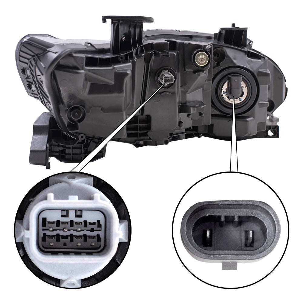 Headlight for 2018-2022 Accord Sedan Except Touring w/ Halogen High Beam 33150TVAA01 Left HO2502187