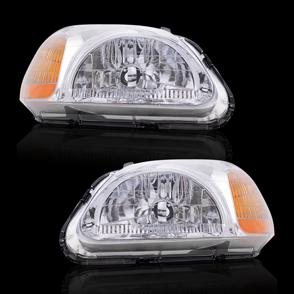 Headlight for 1996-1998 Civic 33101S01305 Set