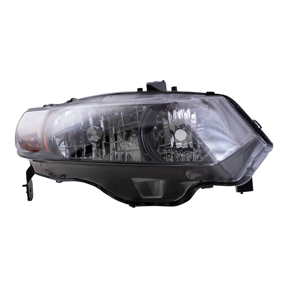 Headlight for 2006-2011 Civic Coupe w/ Black Bezel Amber Park Lens 33101SVAA02 Right