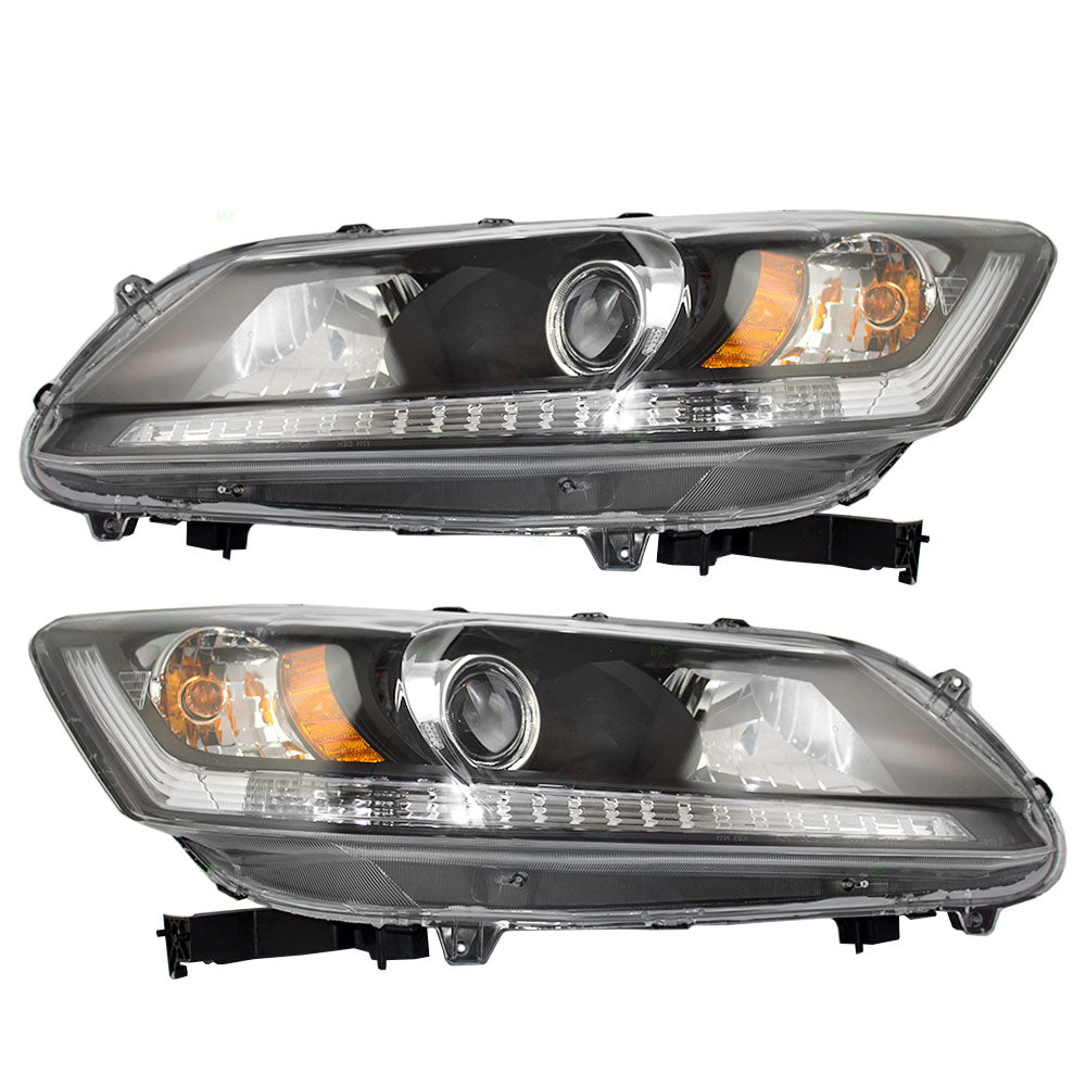 Headlight for 2013-2015 Accord Sedan w/o Daytime Running Light 33150T2AA01 Set HO2502151