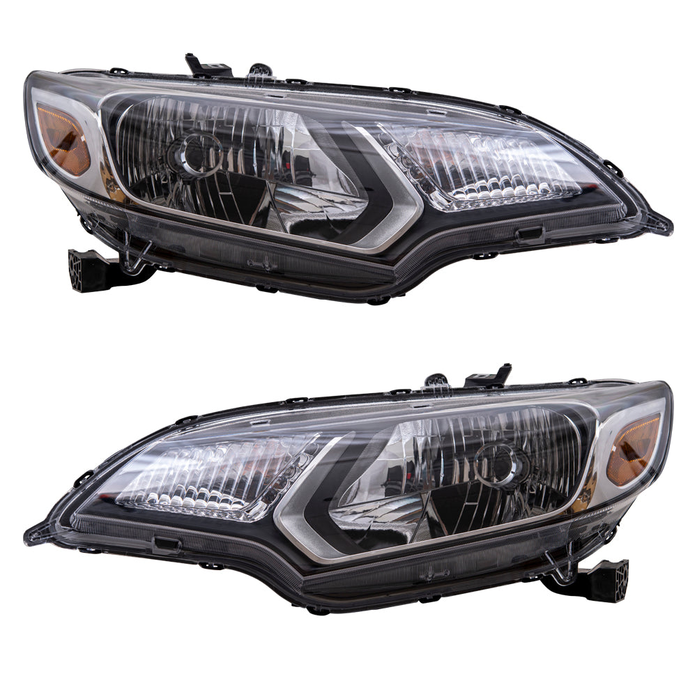 CAPA Headlight for 2015-2017 Fit Mexico Built Set