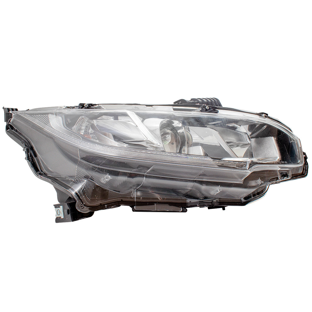 Headlight for 2016-2020 Civic Chrome 16-20 Sedan-16-19 Coupe-17-18 Hatchback 33150TBAA01 Set