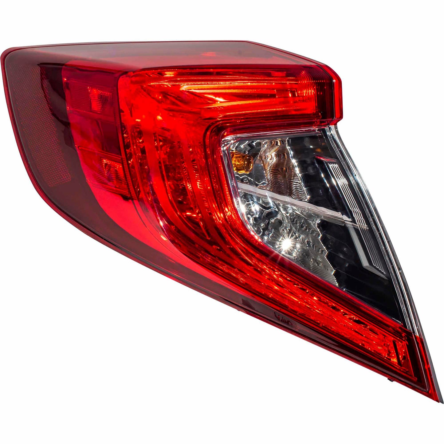 Brock Driver Side Left CAPA Certified Combination Tail Light Assembly Body Mounted Compatible With 2016-2021 Honda Civic Sedan 7222-0055L-CAPA
