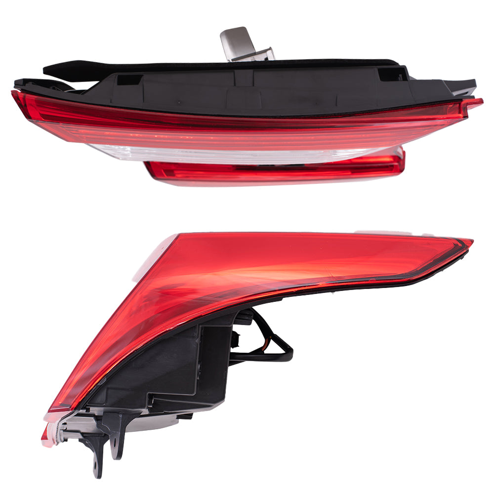 Brock Aftermarket Replacement Driver Left Tail Light Assembly Set Compatible With 2018-2022 Honda Accord Sedan Except Touring