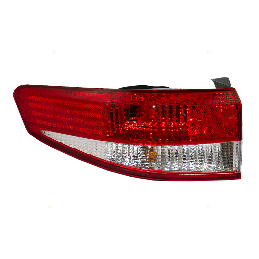 Brock Replacement Drivers Taillight Tail Lamp Compatible with 03-04 Accord 33551-SDA-A01