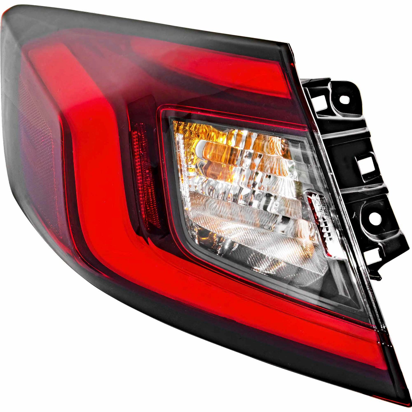 Brock 7222-0087L Driver Side Left Combination Tail Light Assembly Body Mounted Compatible with 2022-2024 Honda Civic Hatchback 2023-2024 Honda