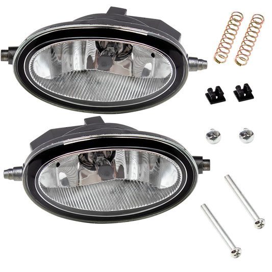 Brock Replacement Driver and Passenger Side Fog Light Assemblies without Bracket Compatible with 1998-2014 Various Models Dealer Installed Type ONLY 2002-2006 RSX 2004-2005 TSX