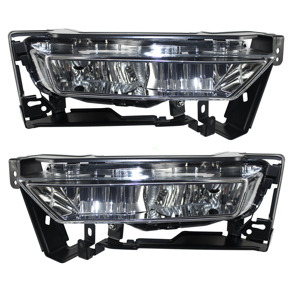 Fog Light for 2013-2015 Accord Sedan Clear Lens w/ Bulb Wiring Switch for Set