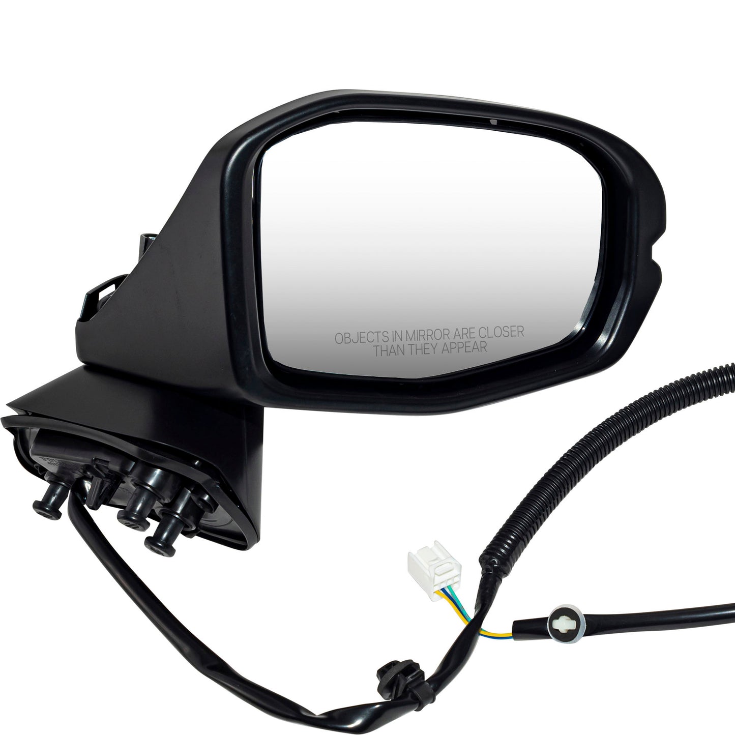 Brock Driver Side Left Passenger Side Right Power Door Mirror Set Paint to Match Black Without Blind Spot Detection-Heat-Turn Signal Light Compatible with 2023-2025 Honda HR-V LX 7331-0005LR