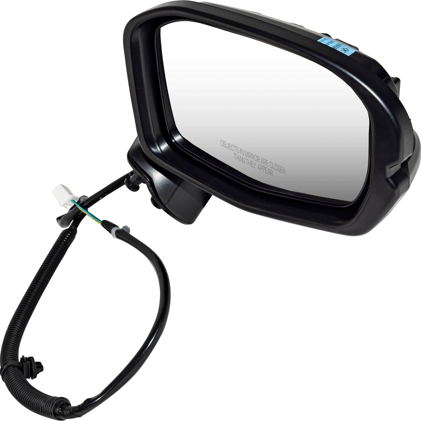 Brock Driver Side Left Passenger Side Right Power Door Mirror Set Paint to Match Black Without Blind Spot Detection-Heat-Turn Signal Light Compatible with 2023-2025 Honda HR-V LX 7331-0005LR