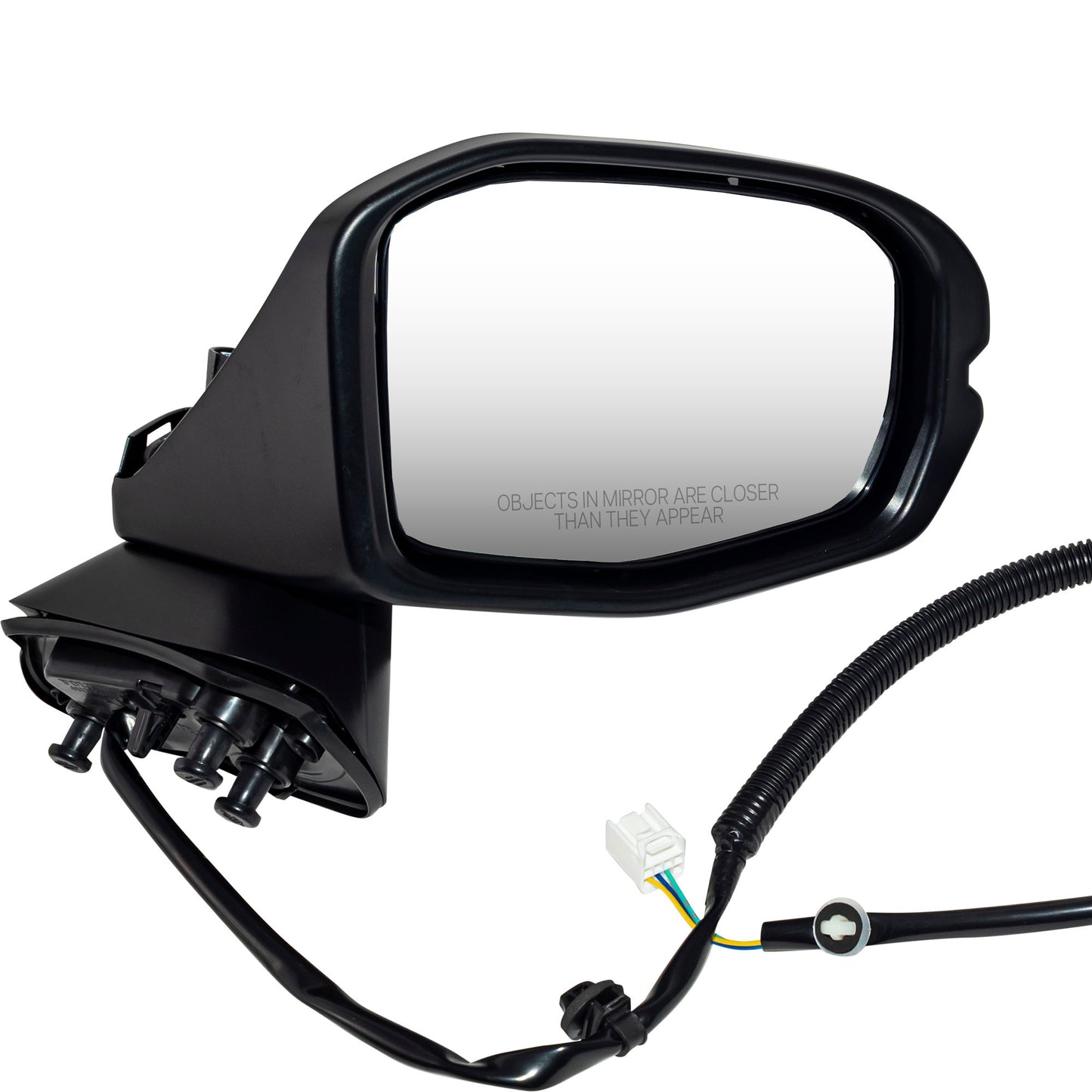 Brock Passenger Side Right Power Door Mirror Paint to Match Black Without Blind Spot Detection-Heat-Turn Signal Light Compatible with 2023-2025 Honda HR-V LX 7331-0005R