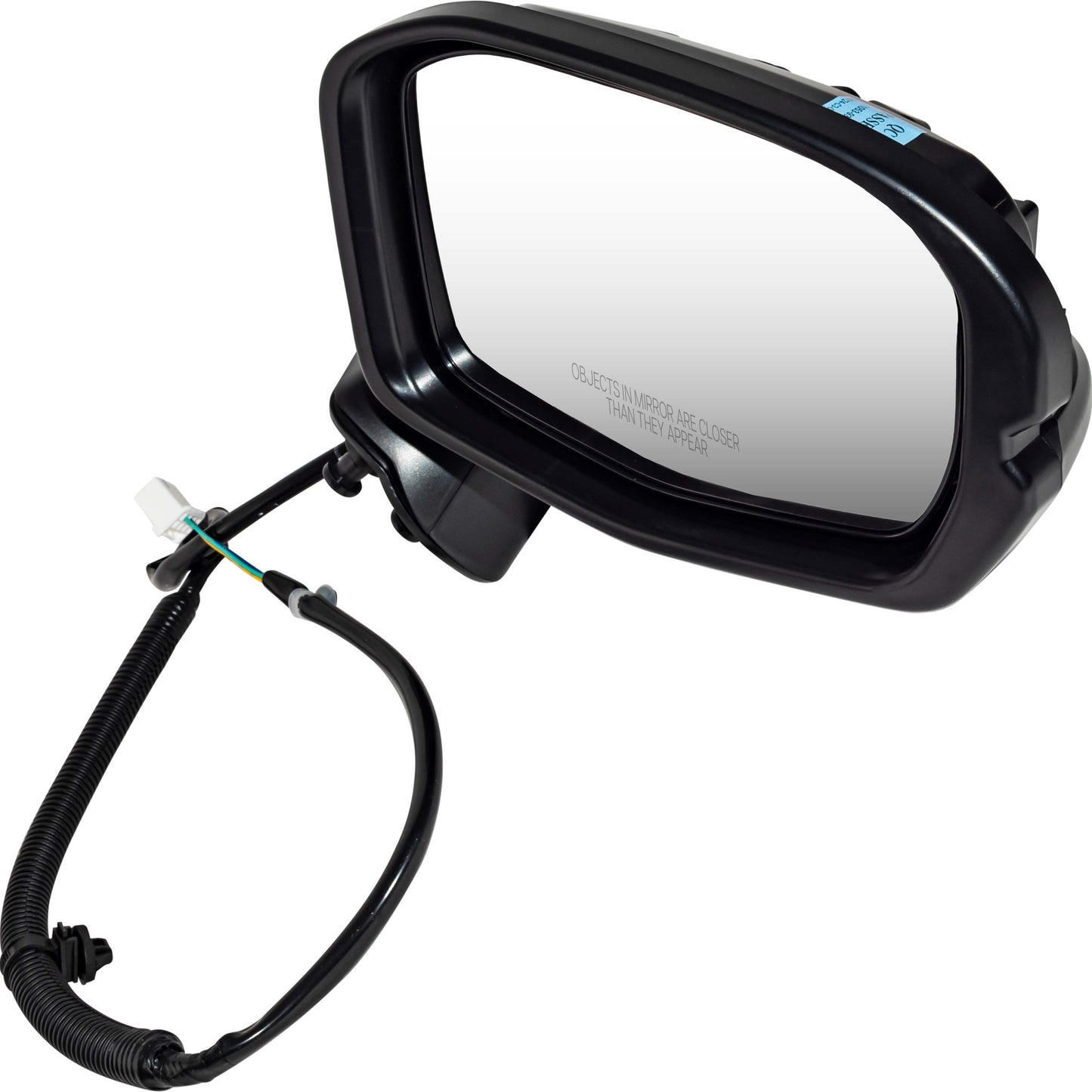 Brock Passenger Side Right Power Door Mirror Paint to Match Black Without Blind Spot Detection-Heat-Turn Signal Light Compatible with 2023-2025 Honda HR-V LX 7331-0005R