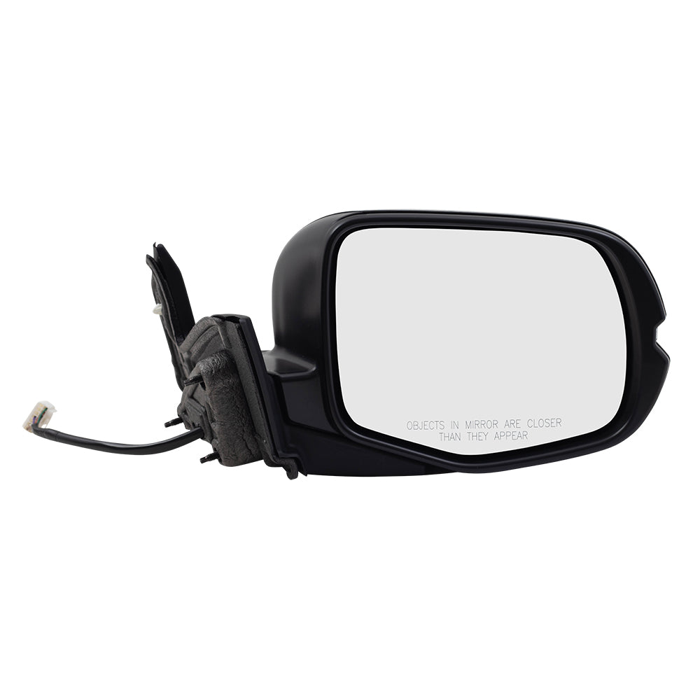 Brock Aftermarket Replacement Driver Left Passenger Right Power Door Mirror Assembly Paint To Match Black Manual Folding With Heat-Signal-Memory Without Auto Dimming-RH Side View Camera Set