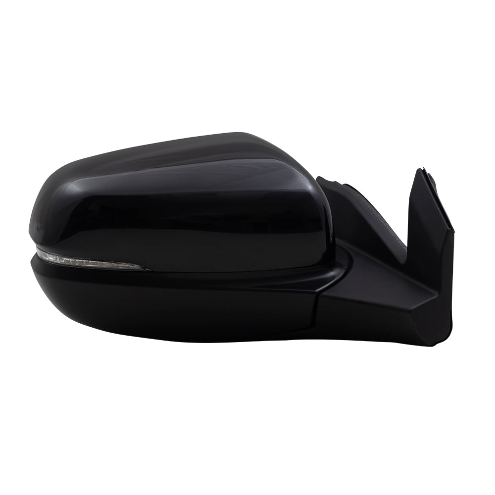 Brock Aftermarket Replacement Driver Left Passenger Right Power Door Mirror Assembly Paint To Match Black Manual Folding With Heat-Signal-Memory Without Auto Dimming-RH Side View Camera Set