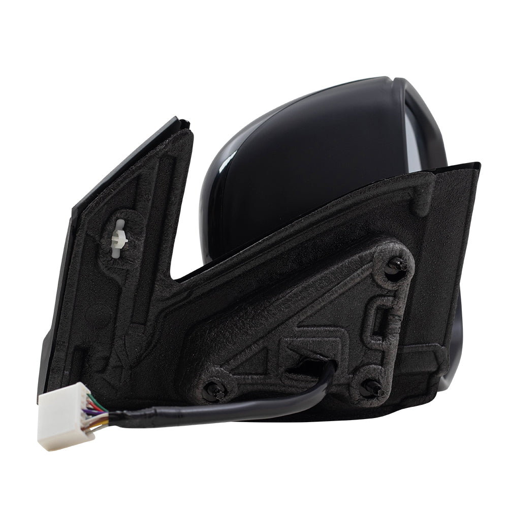 Brock Aftermarket Replacement Driver Left Passenger Right Power Door Mirror Assembly Paint To Match Black Manual Folding With Heat-Signal-Memory Without Auto Dimming-RH Side View Camera Set
