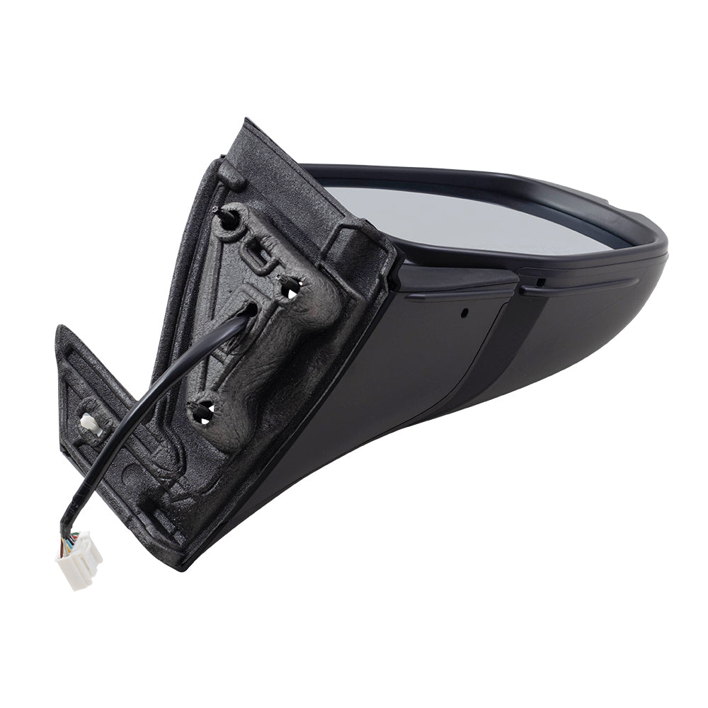 Brock Aftermarket Replacement Driver Left Passenger Right Power Door Mirror Assembly Paint To Match Black Manual Folding With Heat-Signal-Memory Without Auto Dimming-RH Side View Camera Set