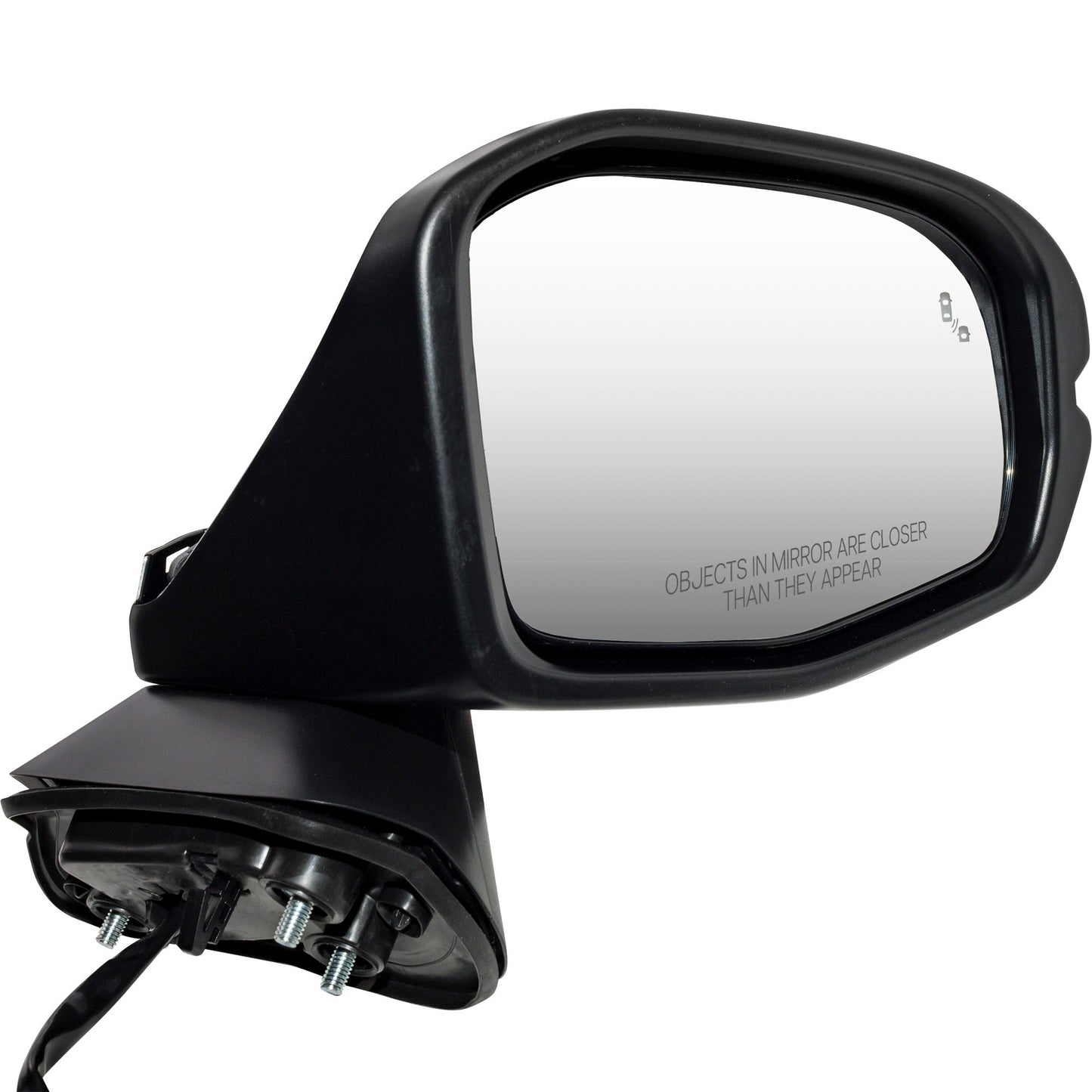 Brock Driver Side Left Passenger Side Right Power Door Mirror Set PTM Black With Heat-Turn Signal Light-Blind Spot Detection Compatible with 2023-2025 Honda HR-V EX-L/EX-L Navi/Sport 7332-0027LR
