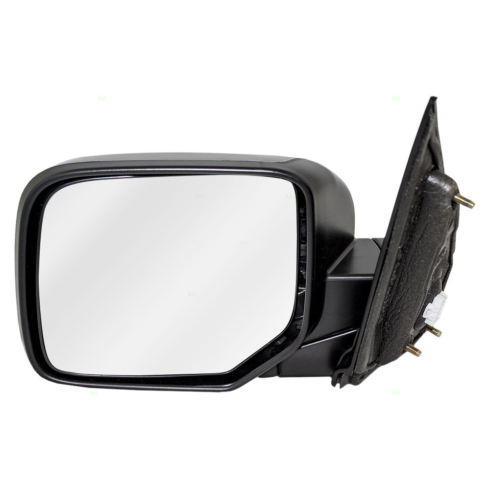 Brock Replacement Drivers Power Side View Mirror Heated Compatible with Pilot SUV 76258-SZA-A11ZA