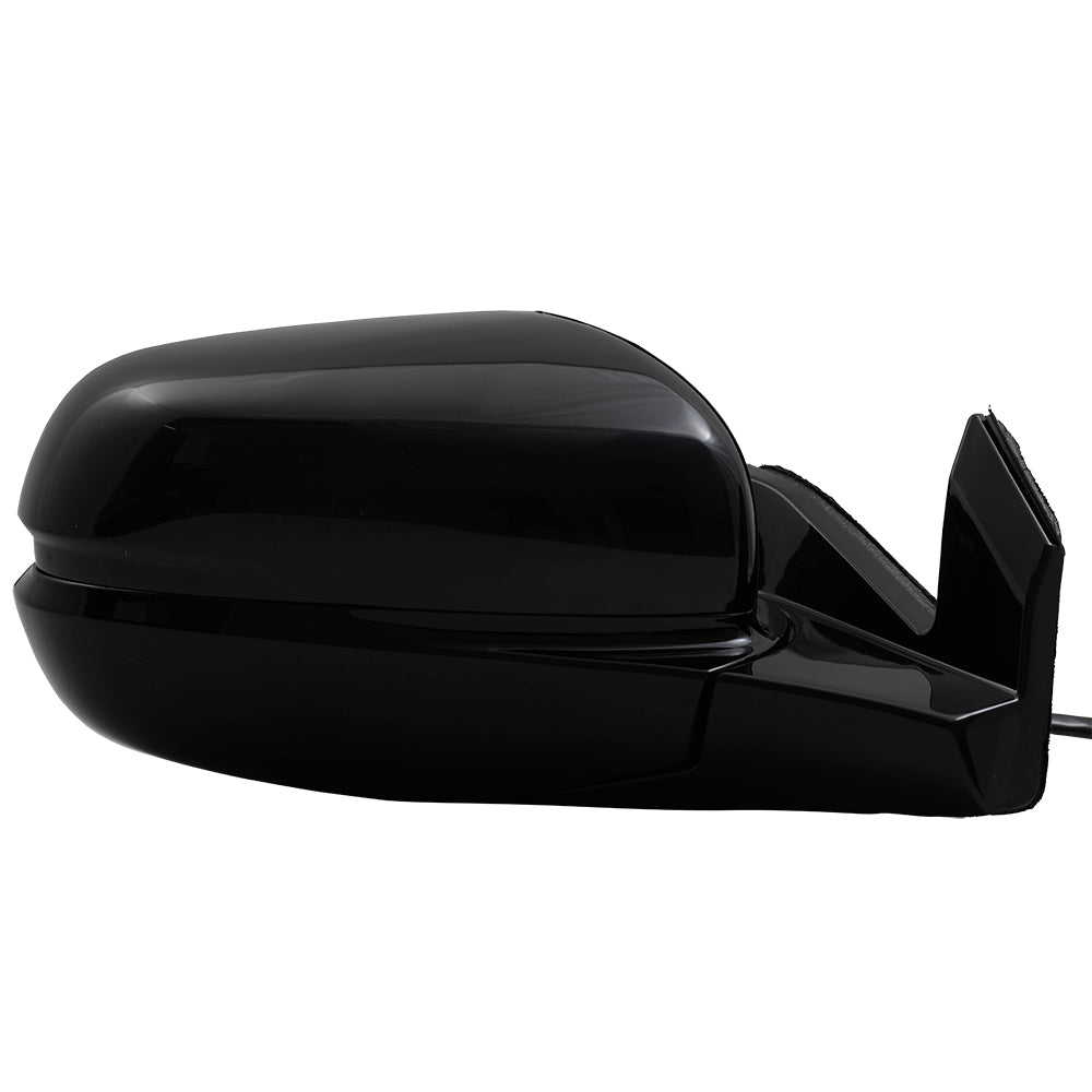 Brock Aftermarket Replacement Passenger Right Power Door Mirror Assembly Paint To Match Black Manual Folding With Heat-Memory Without Signal-Auto Dimming-Side View Camera