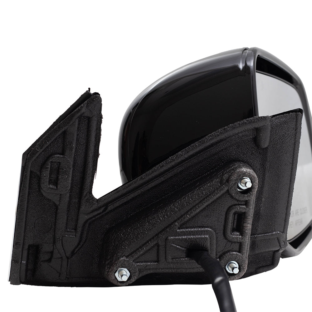 Brock Aftermarket Replacement Passenger Right Power Door Mirror Assembly Paint To Match Black Manual Folding With Heat-Memory Without Signal-Auto Dimming-Side View Camera