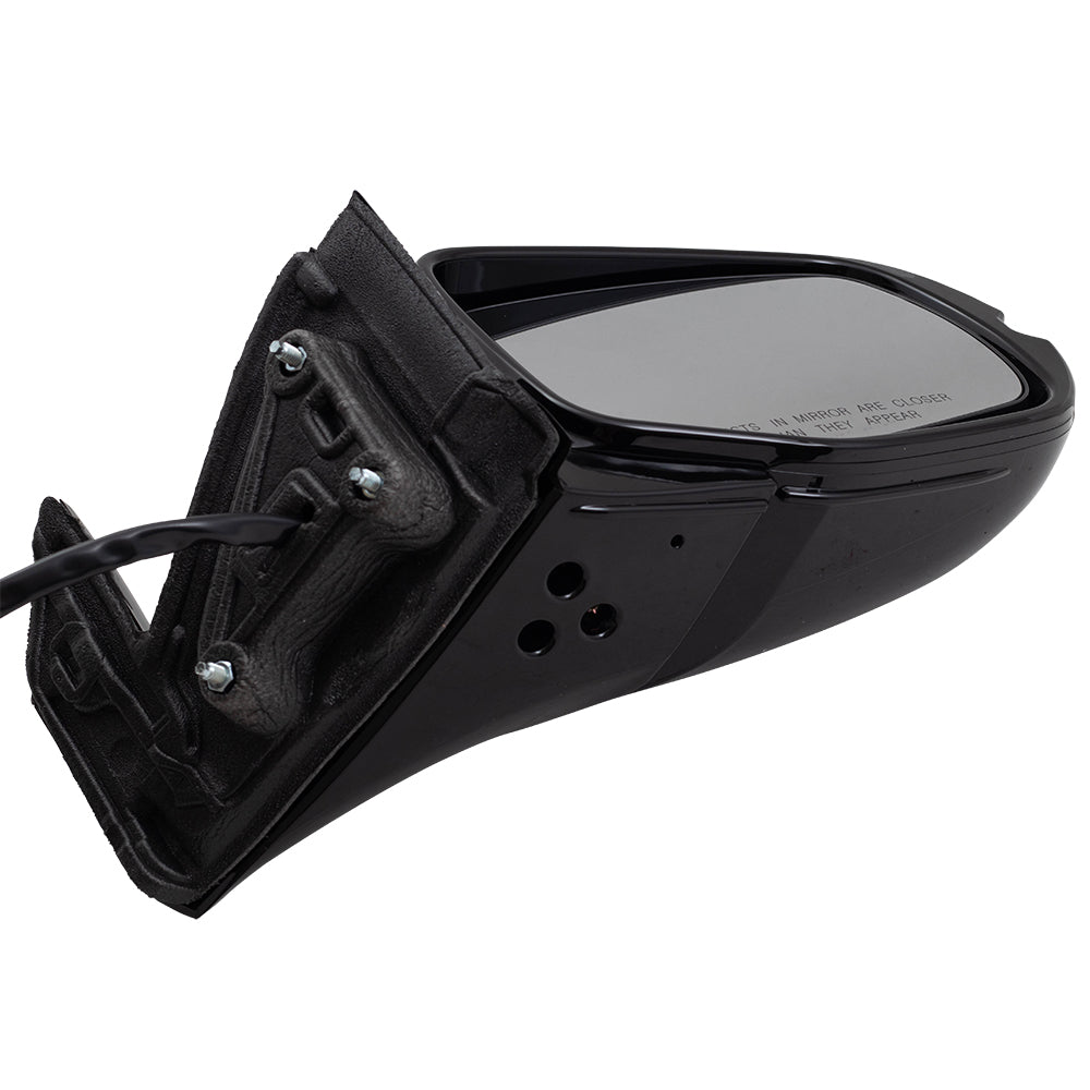 Brock Aftermarket Replacement Passenger Right Power Door Mirror Assembly Paint To Match Black Manual Folding With Heat-Memory Without Signal-Auto Dimming-Side View Camera