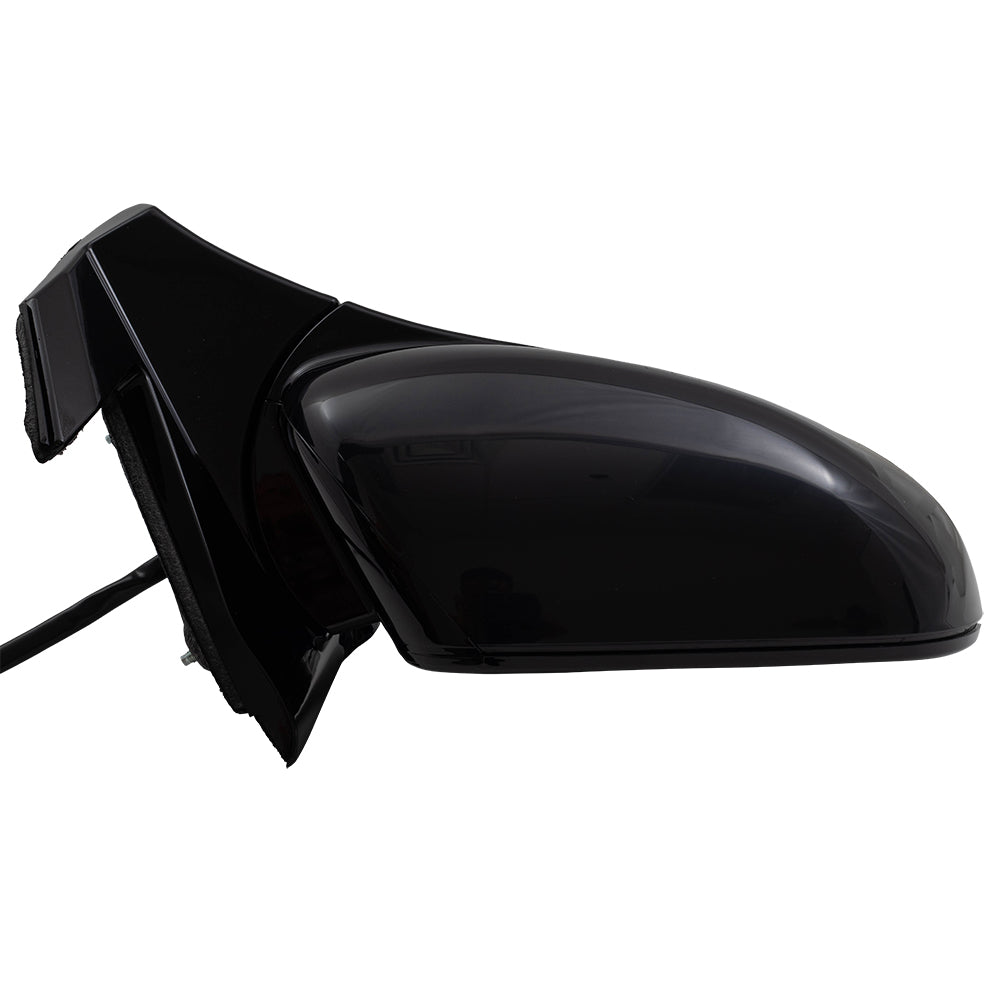 Brock Aftermarket Replacement Passenger Right Power Door Mirror Assembly Paint To Match Black Manual Folding With Heat-Memory Without Signal-Auto Dimming-Side View Camera