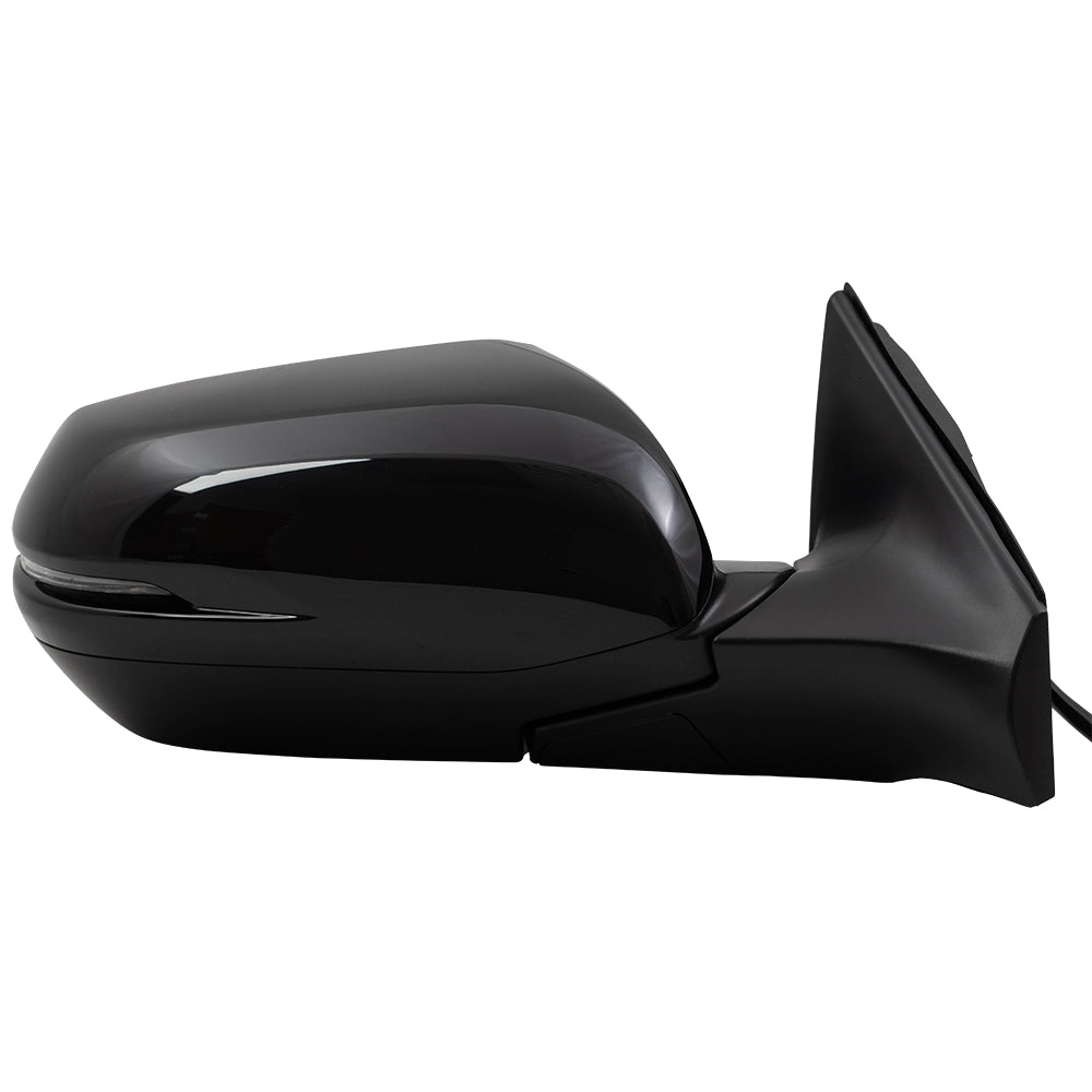 Brock Aftemarket Replacement Driver Left Passenger Right Power Mirror Paint to Match Black with Heat-Signal-Blind Spot Detection Compatible with 2017-2022 Honda CR-V EX/EX-L/Touring/Black Edition