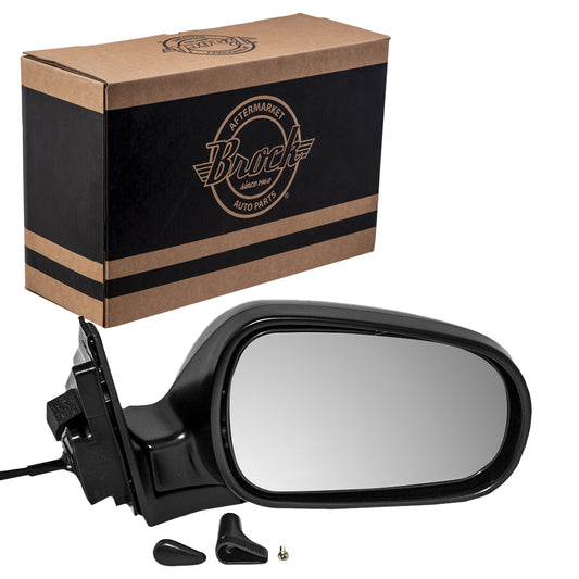 Brock Replacement Passengers Manual Remote Side View Mirror Compatible with 1990-1993 Accord Sedan 76200SM4A02