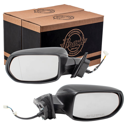 Power Mirror for 2016-2022 HR-V LX Aspherical Glass 76258T7WA02 Set HO1320285