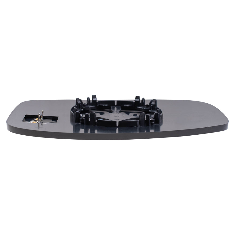 Brock Aftermarket Replacement Passenger Right Door Mirror Glass And Base With Heat Without Auto Dimming