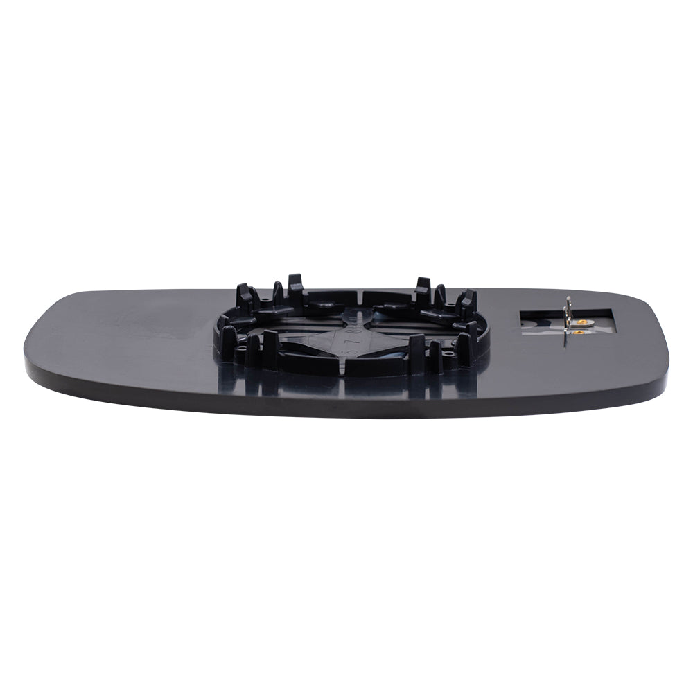 Brock Aftermarket Replacement Passenger Right Door Mirror Glass And Base With Heat Without Auto Dimming