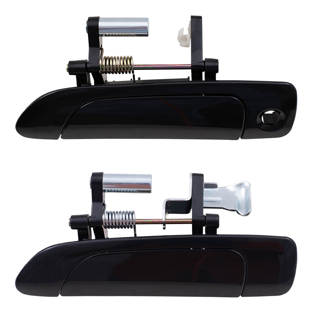 Brock Replacement Drivers Set of Front & Rear Outside Door Handles compatible with Civic Sedan 72180-S5A-013 72680-S5A-003
