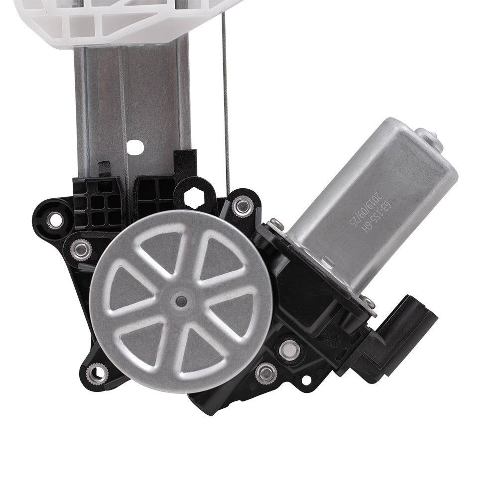 Brock Replacement Front Driver and Passenger Side Power Window Regulators with Motor-6 Pin Connector Compatible with 2017-2020 CR-V & 2020 CR-V Hybrid
