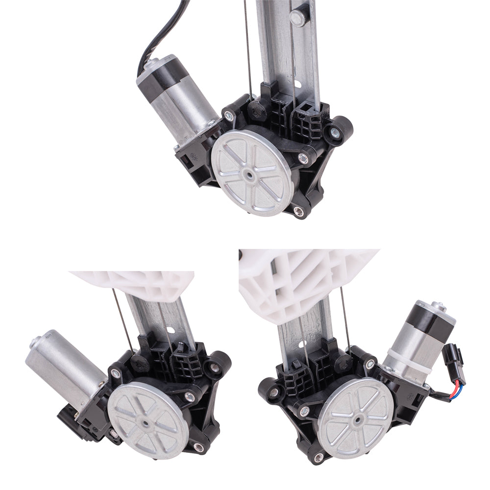 Brock Replacement Driver and Passenger Side Front and Rear Power Window Regulators with Motor 4 Piece Set Compatible with 2017-2020 CR-V LX & 2020 CR-V Hybrid LX