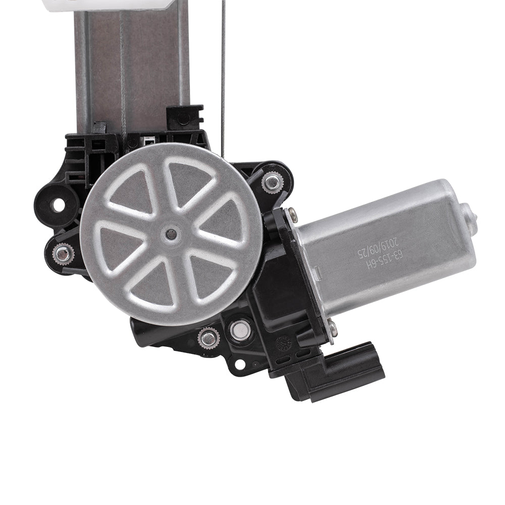 Brock Replacement Front Driver and Passenger Side Power Window Regulators with Motor-6 Pin Connector Compatible with 2013-2017 Accord Coupe EXCLUDING LX-S