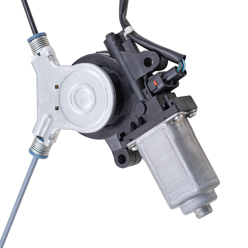 Brock Replacement Driver and Passenger Front Power Window Lift Regulators & Motors Assemblies Compatible with 98-02 Pickup 8972544530 8972544520