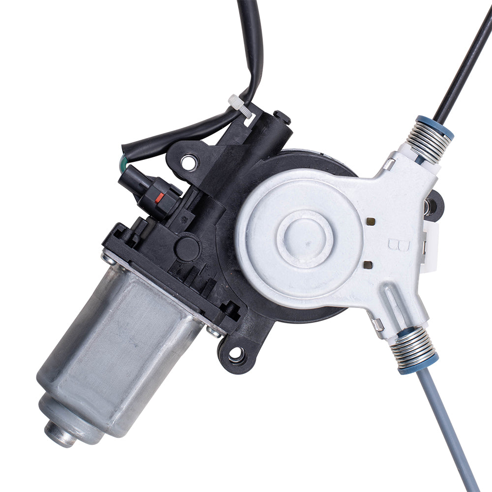 Brock Replacement Passengers Front Power Window Lift Regulator with Motor Assembly Compatible with 98-02 Pickup Truck 8972544520