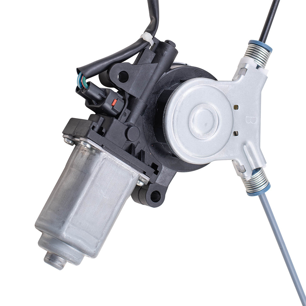 Brock Replacement Passengers Front Power Window Lift Regulator with Motor Assembly Compatible with 98-02 Pickup Truck 8972544520
