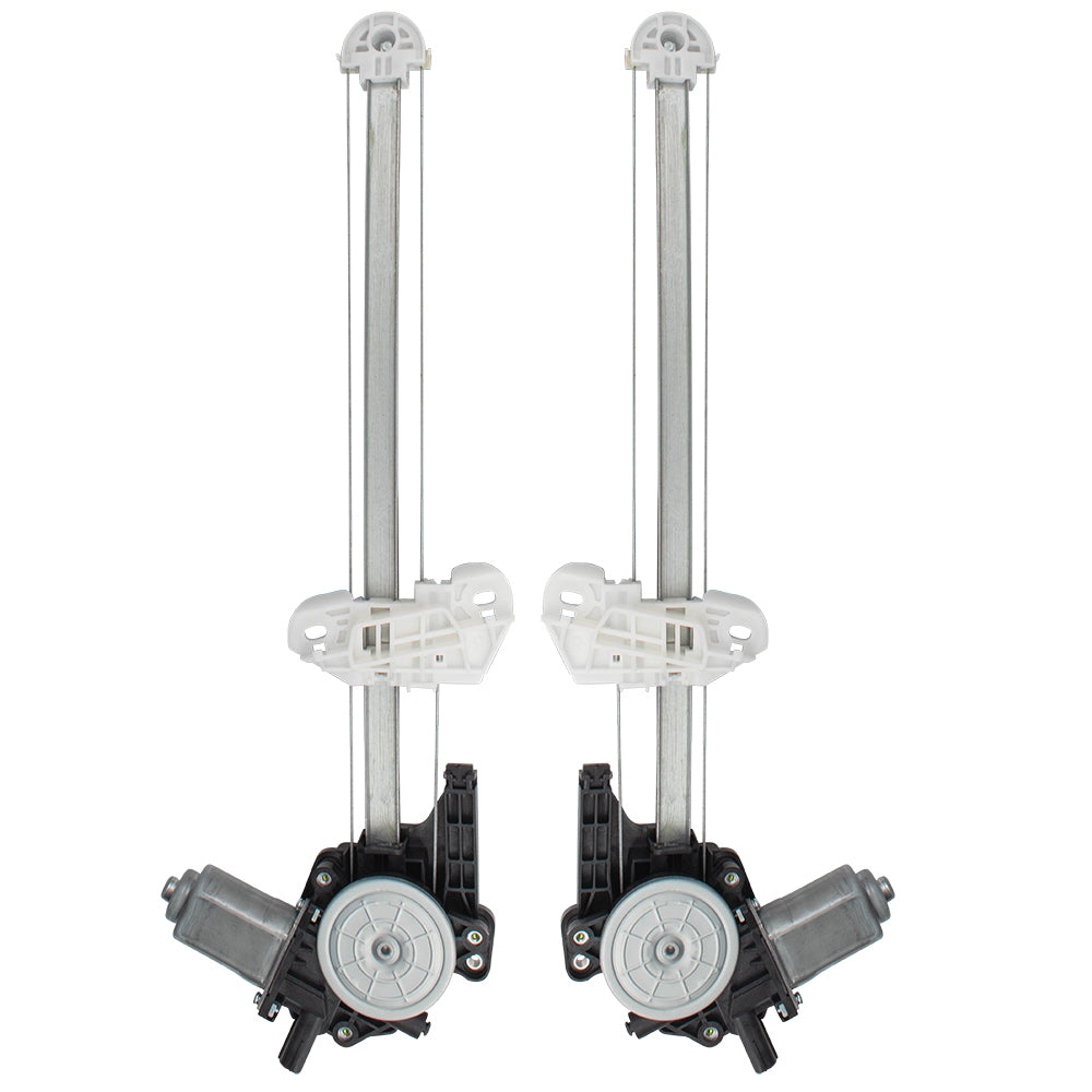 Brock Replacement Pair Set Rear Power Window Regulators with Motors Assemblies Compatible with 12-16 CR-V 72750T0AA01 72710T0AA01 751-759 751-760 HO1550121 HO1551121