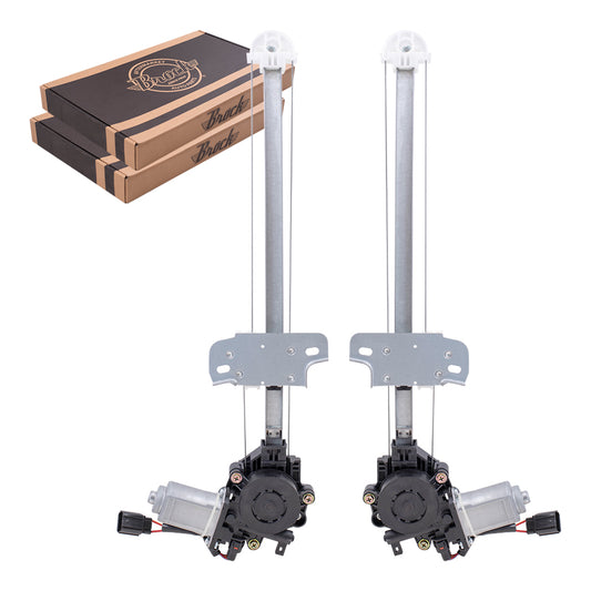 Window Regulator w/ Motor for 2016-2021 Civic Hatchback/NA Built Sedan Rear for 2019-2022 Insight 72750TBAA01 Set HO1550131