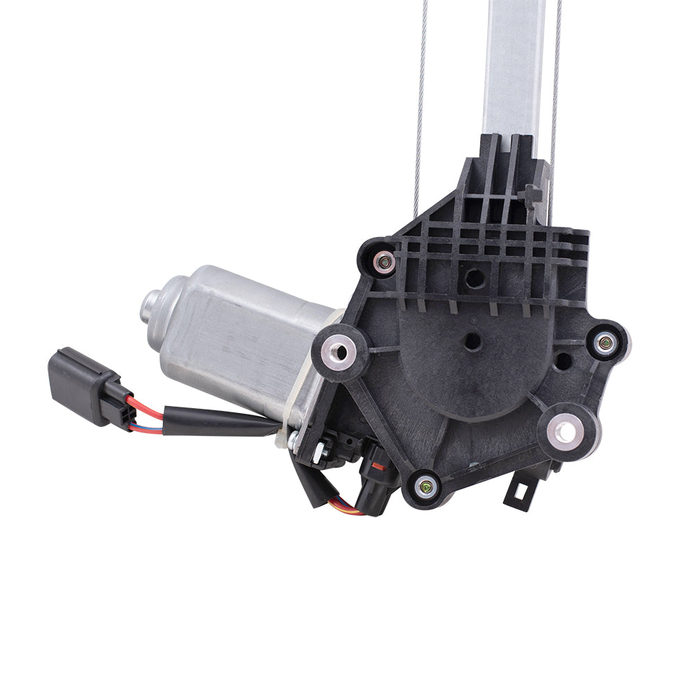 Brock Replacement Driver and Passenger Rear Power Window Regulators w/ Motor Compatible with 17-20 Civic Hatchback