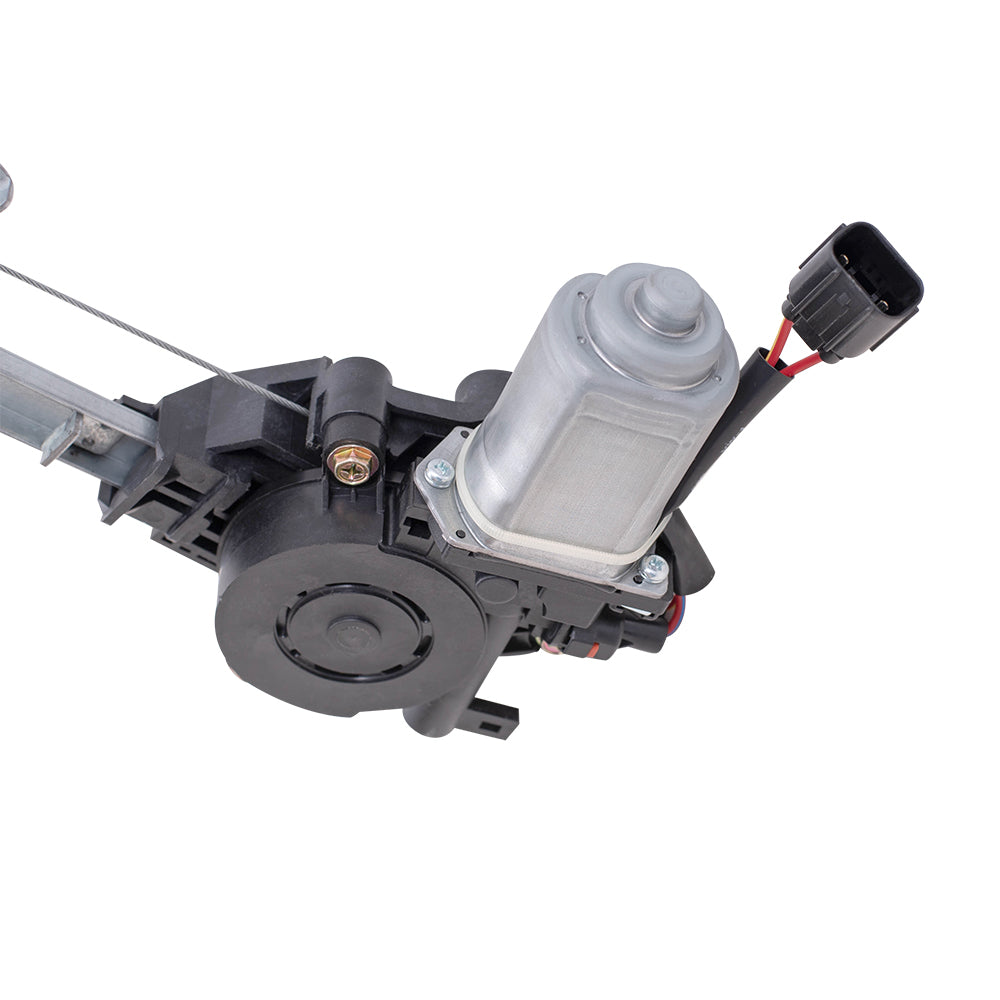 Brock Replacement Driver and Passenger Rear Power Window Regulators w/ Motor Compatible with 17-20 Civic Hatchback