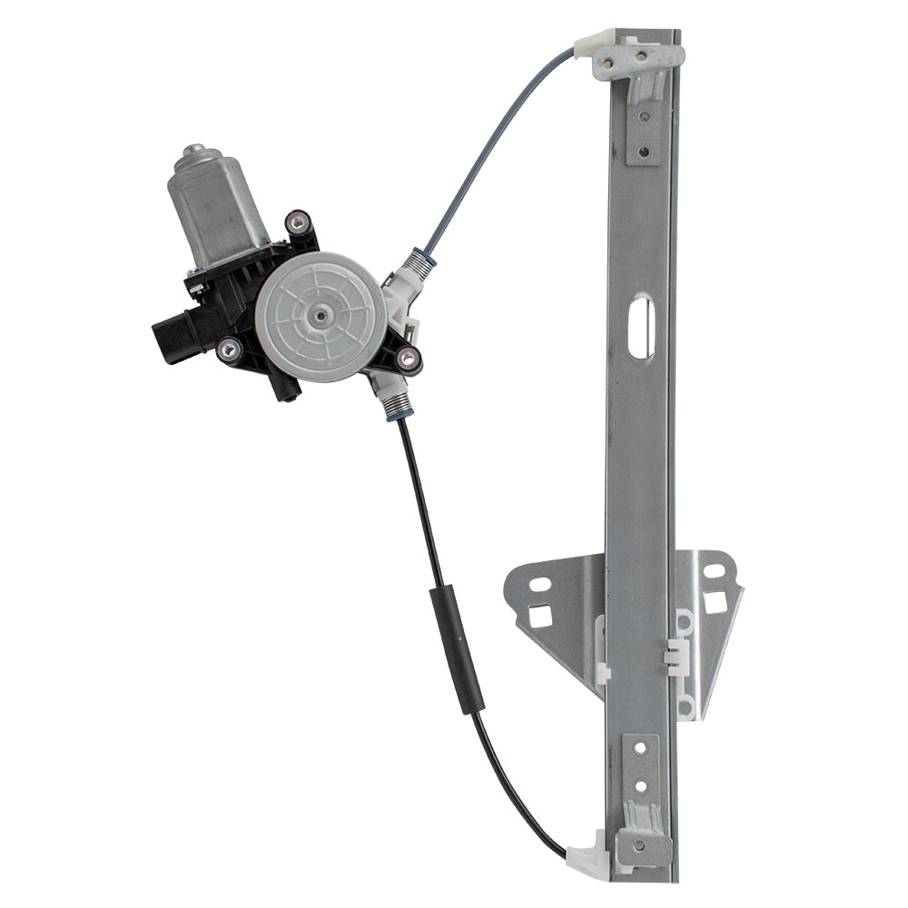 Brock Replacement Pair Power Window Regulators with Motors Compatible with 2004-2008 TSX Driver and Passenger Set Rear 2 Pin Plug Connector Assemblies 72750SEA003 72710SEA003