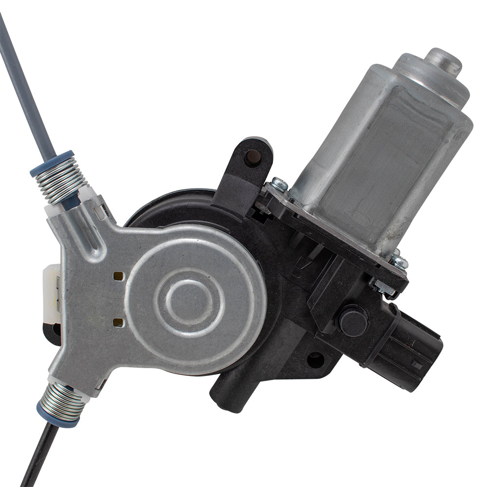 Brock Replacement Pair Power Window Regulators with Motors Compatible with 2004-2008 TSX Driver and Passenger Set Rear 2 Pin Plug Connector Assemblies 72750SEA003 72710SEA003