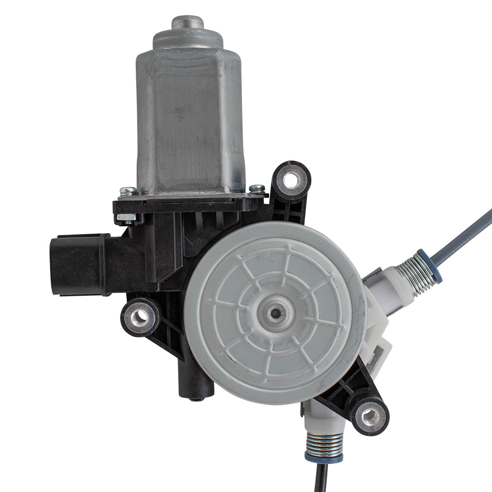 Brock Replacement Pair Power Window Regulators with Motors Compatible with 2004-2008 TSX Driver and Passenger Set Rear 2 Pin Plug Connector Assemblies 72750SEA003 72710SEA003