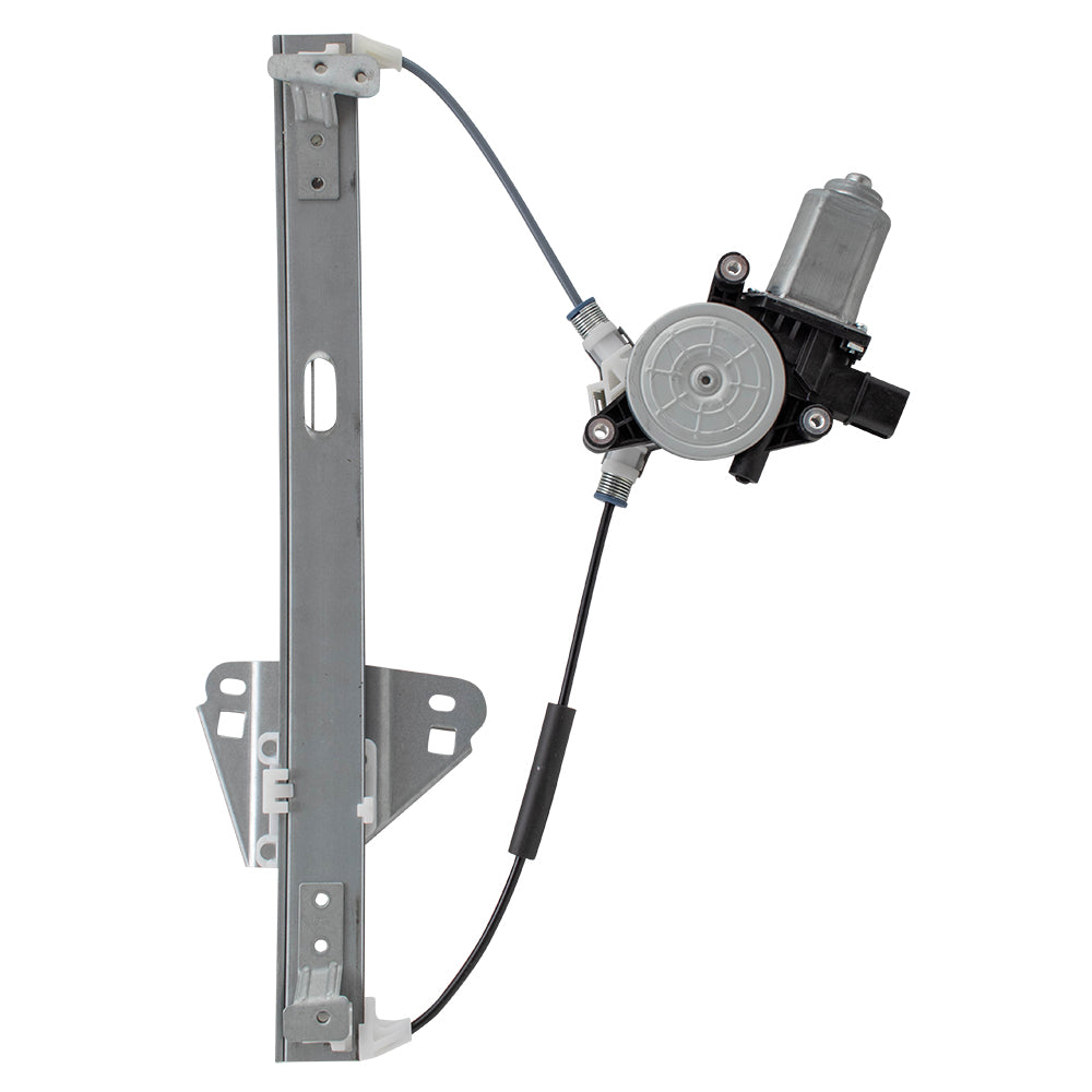 Brock Replacement Power Window Regulator with Motor Compatible with 2004-2008 TSX Drivers Rear 2 Pin Plug Connector Assembly 72750SEA003 72750-SEA-003