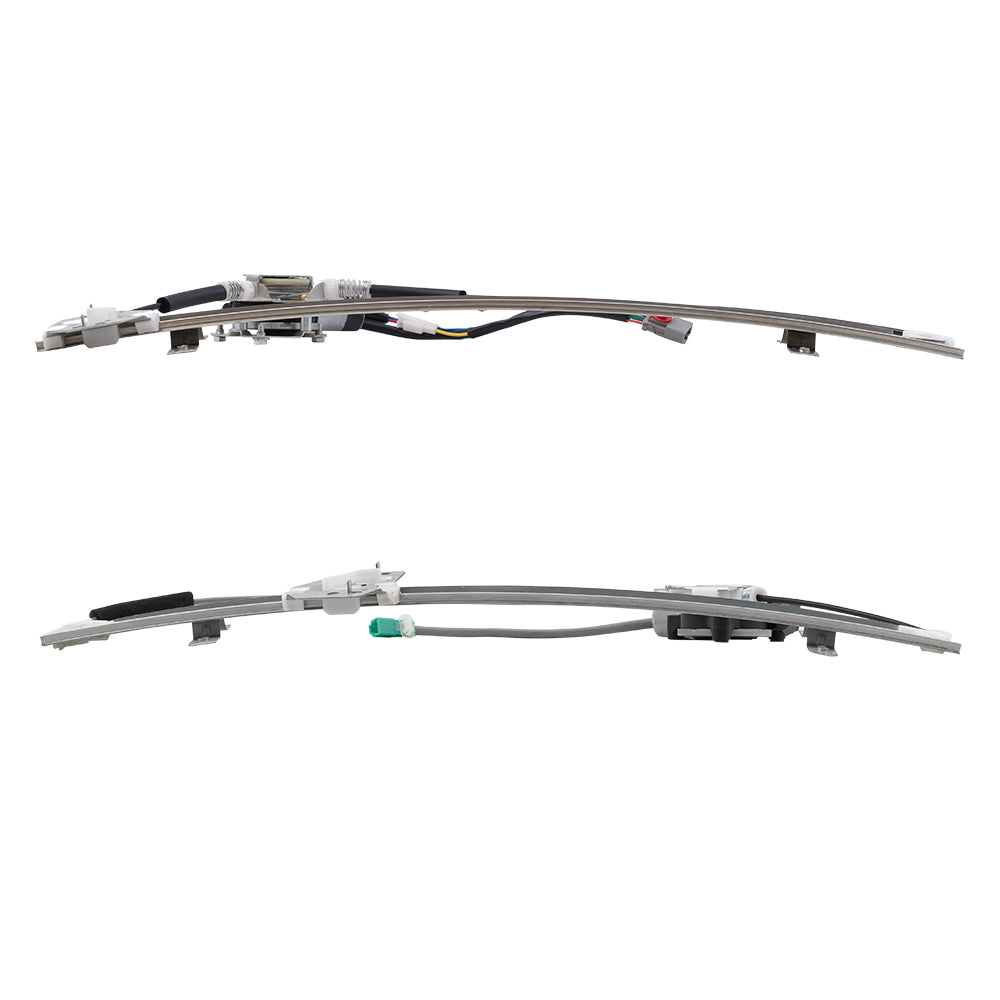 Brock Replacement Driver and Passenger Front Power Window Lift Regulators & Motors Assemblies Compatible with 99-02 Odyssey Van 72250S0XA04 72210S0XA04