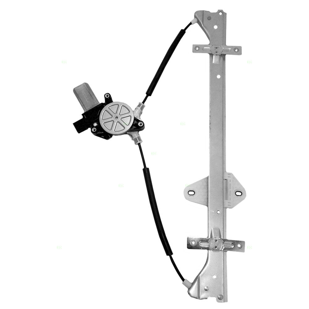 Brock Replacement Passengers Front Power Window Lift Regulator with Motor Assembly Compatible with 05-10 Van 72210SHJA02