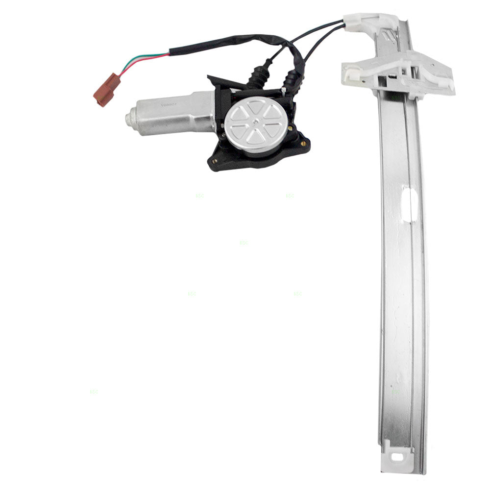 Brock Replacement Passengers Rear Power Window Lift Regulator with Motor Assembly Compatible with 90-93 Accord 72710SM4J01