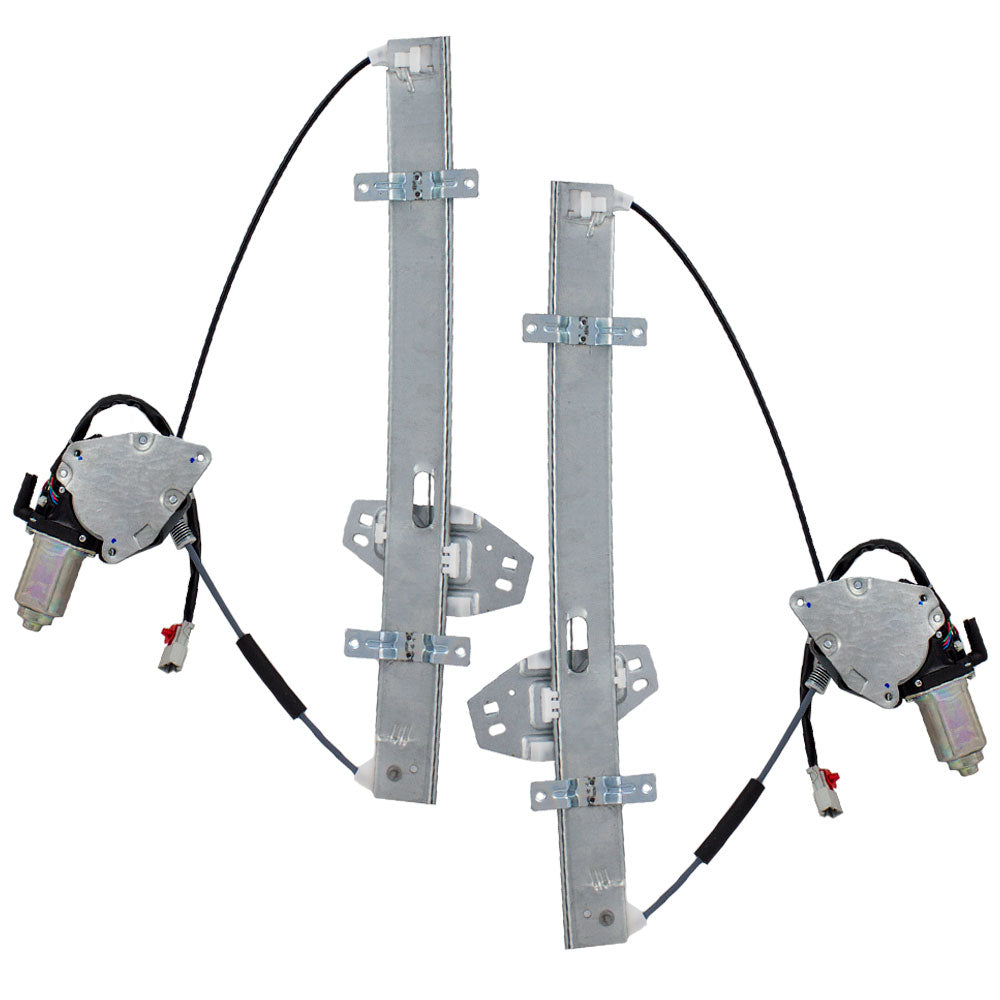 Brock Replacement Driver and Passenger Front Power Window Lift Regulators & Motors Assemblies Compatible with 98-02 Accord 72250S84A03 72210S84A03